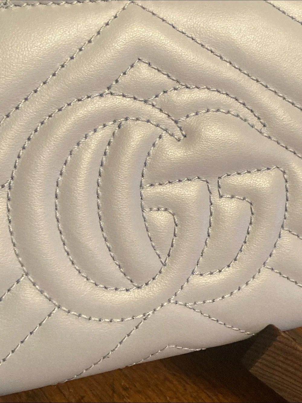 Gucci Calfskin Matelasse GG Marmont Zip Around Wallet Limited Edition w/DB NWOT - Picture 4 of 12